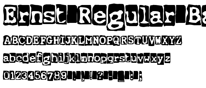 Ernst Regular Backg font